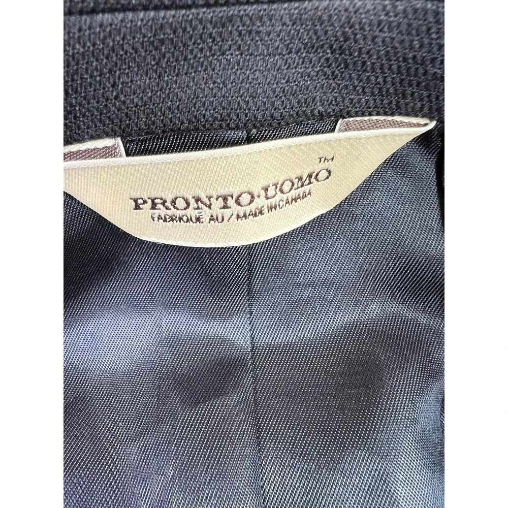 Pronto Uomo Blazer Mens 42 Regular Navy Reda Super 110s Wool 3 Button Sport Coat